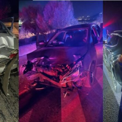 Accident rutier cu trei mașini pe DN65, în apropiere de Slatina