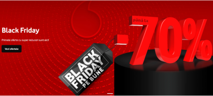 Vodafone lansează &quot;Black Friday pe bune&quot; cu reduceri de până la 70%