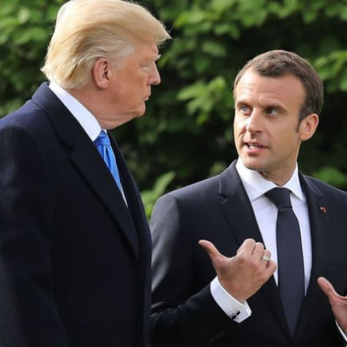 Macron îi transmite lui Trump că „între aliaţi, nu poţi să-l faci pe celălalt să sufere cu taxe vamale”