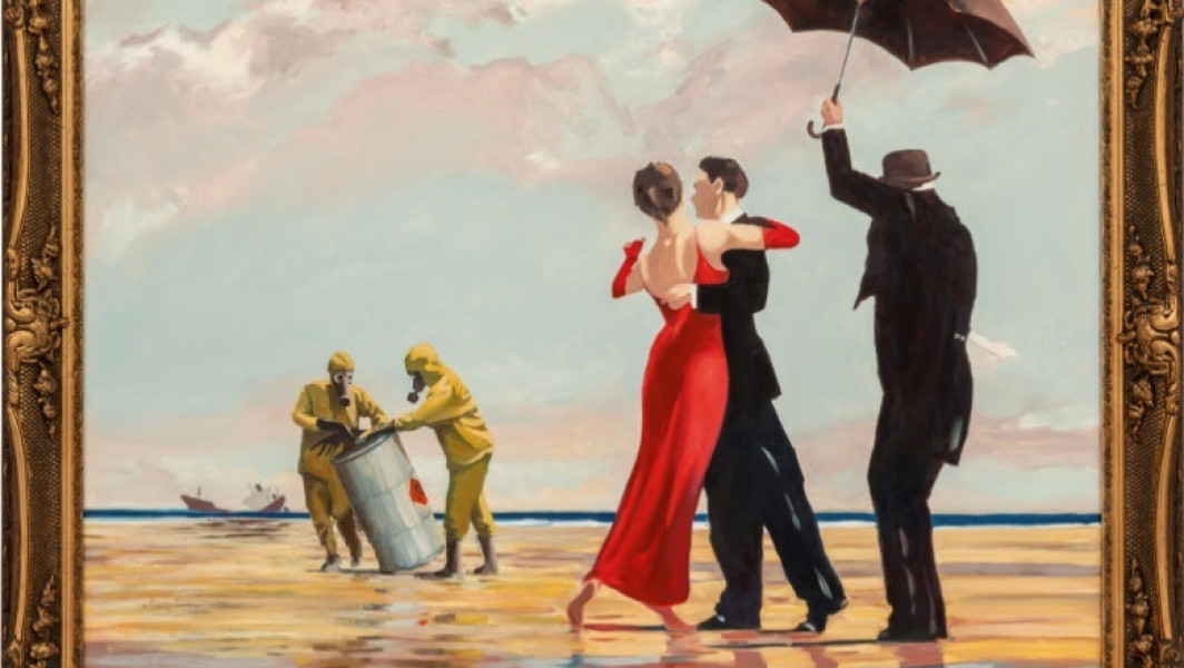 Un tablou rar al lui Banksy, vândut cu 4,3 milioane de lire sterline