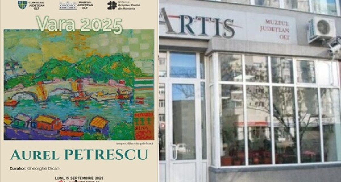 Expoziție plastică a unui renumit artist, organizată la Slatina. Despre cine este vorba