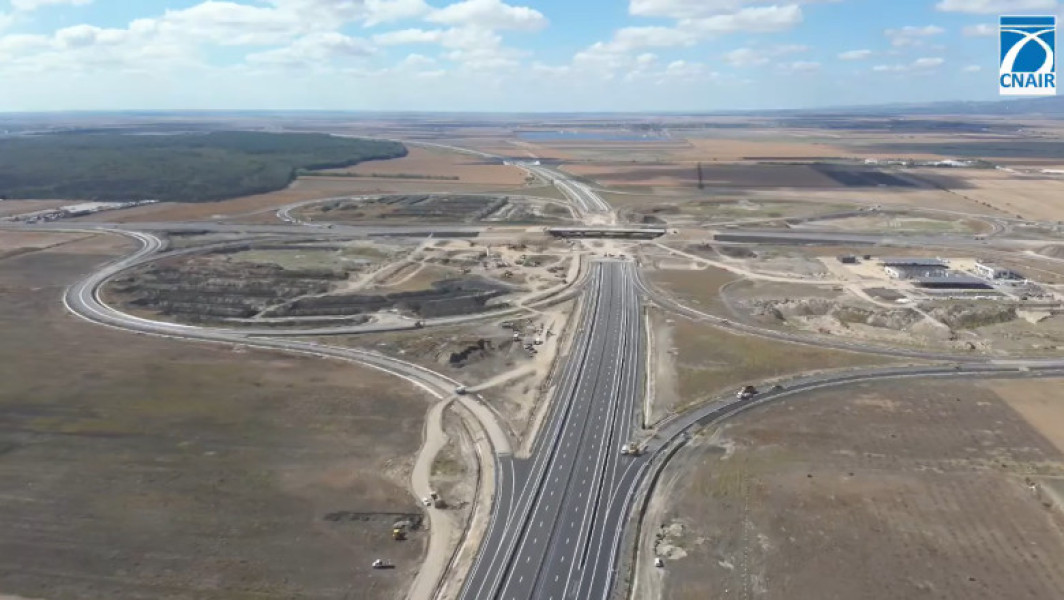 Stadiu avansat al lucrărilor pe lotul 3 al autostrăzii Ploieşti-Buzău