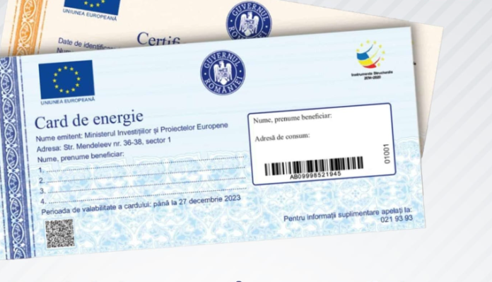 Persoanele în tratament la domiciliu vor primi tichete pentru energie de 50 de lei lunar