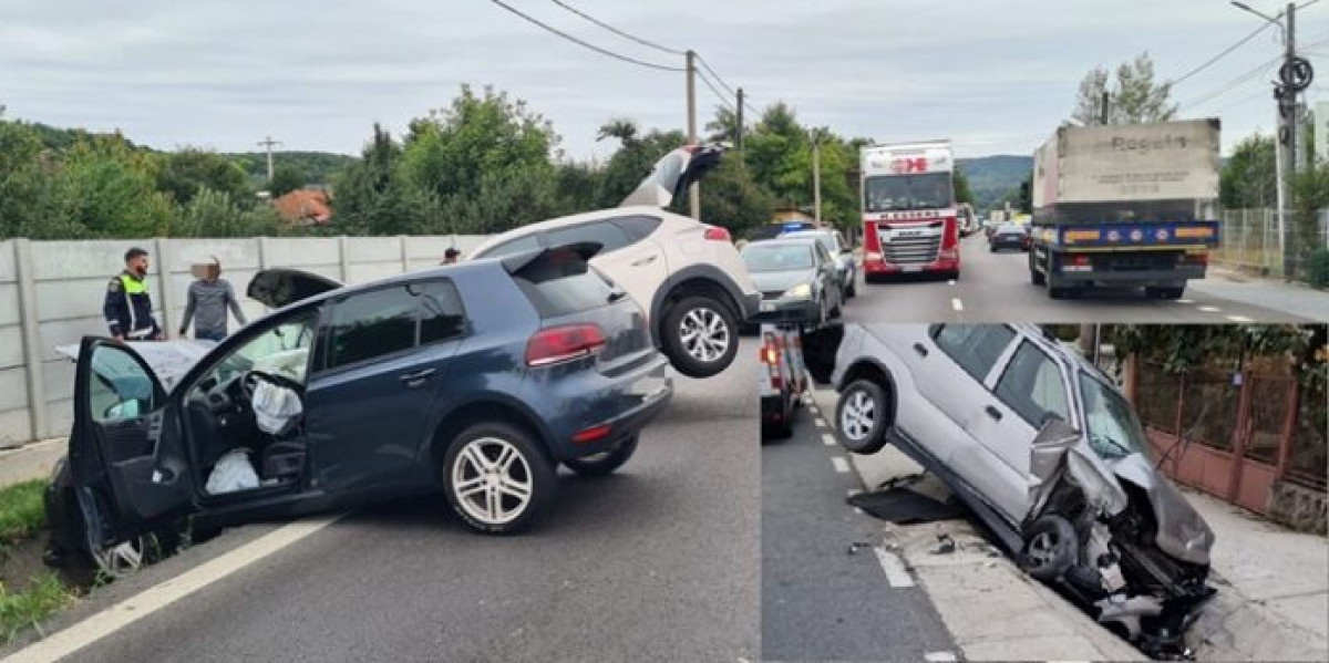 Două accidente în județul Vâlcea soldate cu trei răniți duși la spital